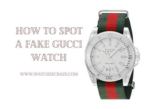 how to spot a fake gucci watch|gucci watch verification.